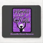Fight Like A Girl Slogan Sign Pancreatic Cancer mousepads