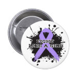 Fight Like A Girl Splatter - General Cancer buttons
