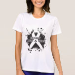 Fight Like A Girl Splatter - Lung Cancer t-shirts
