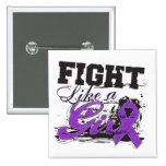 Fight Like a Girl Splatter - Lupus buttons