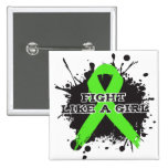 Fight Like A Girl Splatter - Lymphoma buttons