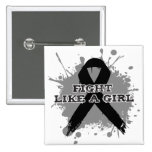 Fight Like A Girl Splatter - Melanoma buttons