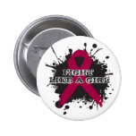 Fight Like A Girl Splatter - Multiple Myeloma buttons
