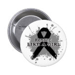 Fight Like A Girl Splatter - Skin Cancer buttons
