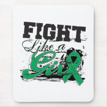 Fight Like a Girl Spray Paint - Liver Disease Mousepads