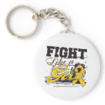 Fight Like a Girl Spray Paint - Neuroblastoma keychains