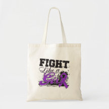 Fight Like a Girl Spray Paint - Pancreatic Cancer Bag