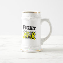 Fight Like a Girl Spray Paint - Sarcoma Coffee Mug
