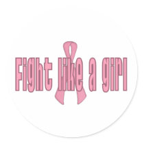 Fight like a girl sticker