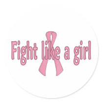 Fight like a girl sticker
