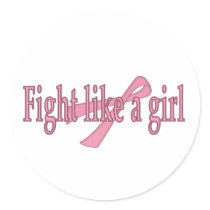 Fight like a girl sticker