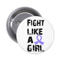Fight Like A Girl Stomach Cancer 21.8 Pinback Button