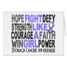 Fight Like A Girl Stomach Cancer 23.3 Card