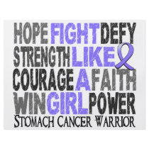 Fight Like A Girl Stomach Cancer 23.4 Custom Flyer