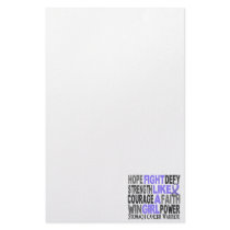 Fight Like A Girl Stomach Cancer 23.4 Stationery Paper