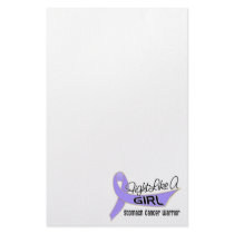 Fight Like A Girl Stomach Cancer 25.4 Stationery Paper
