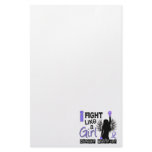 Fight Like A Girl Stomach Cancer 26.2 Personalized Stationery