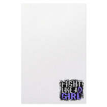 Fight Like a Girl Stomach Cancer 31.8 Stationery Design