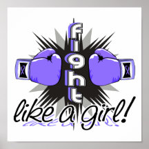 Fight Like A Girl Stomach Cancer 32.8 Posters