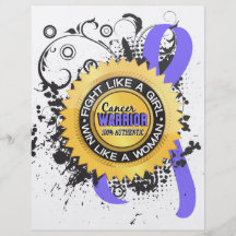 Fight Like a Girl Stomach Cancer 39 Full Color Flyer