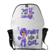 Fight Like a Girl Stomach Cancer 42.8.png Courier Bag