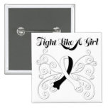 Fight Like A Girl Stylish Carcinoid Cancer buttons