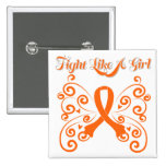 Fight Like A Girl Stylish Leukemia buttons
