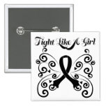 Fight Like A Girl Stylish Melanoma buttons