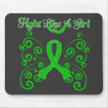 Fight Like A Girl Stylish Mental Health mousepads