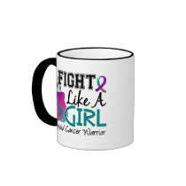 Fight Like A Girl Thyroid Cancer 15.2 Mug