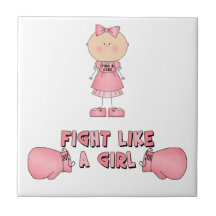 Fight Like A Girl Tiles