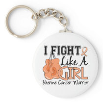 Fight Like A Girl Uterine Cancer 15.2 Keychains