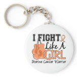 Fight Like A Girl Uterine Cancer 15.2 keychains