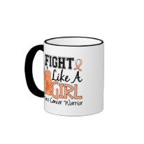 Fight Like A Girl Uterine Cancer 15.2 Mugs