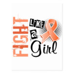 Fight Like A Girl Uterine Cancer 36.8 Postcards
