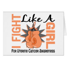 Fight Like A Girl Uterine Cancer 8.5 Card
