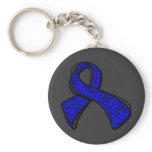 Fight Like a Girl Watermark - Colon Cancer keychains