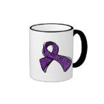 Fight Like a Girl Watermark - Domestic Violence mugs
