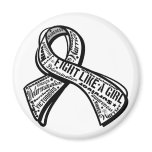 Fight Like a Girl Watermark - Retinoblastoma magnets