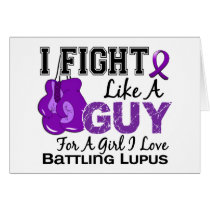 Fight Like A Guy Lupus 15 Greeting Card