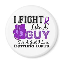 Fight Like A Guy Lupus 15 Refrigerator Magnets