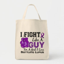 Fight Like A Guy Lupus 15 Tote Bag