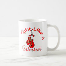 Fight Like A Warrior Blood Cancer Coffee Mugs