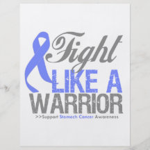 Fight Like a Warrior Stomach Cancer Flyer Design