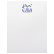 Fight Like a Warrior Stomach Cancer Customized Letterhead