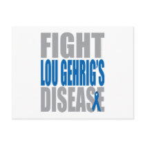 Fight Lou Gehrig's Disease Postcard