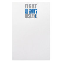 Fight Lou Gehrig's Disease Stationery