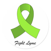 Fight Lyme Ribbon Sticker