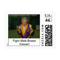 Fight Male Breast Cancer Postage