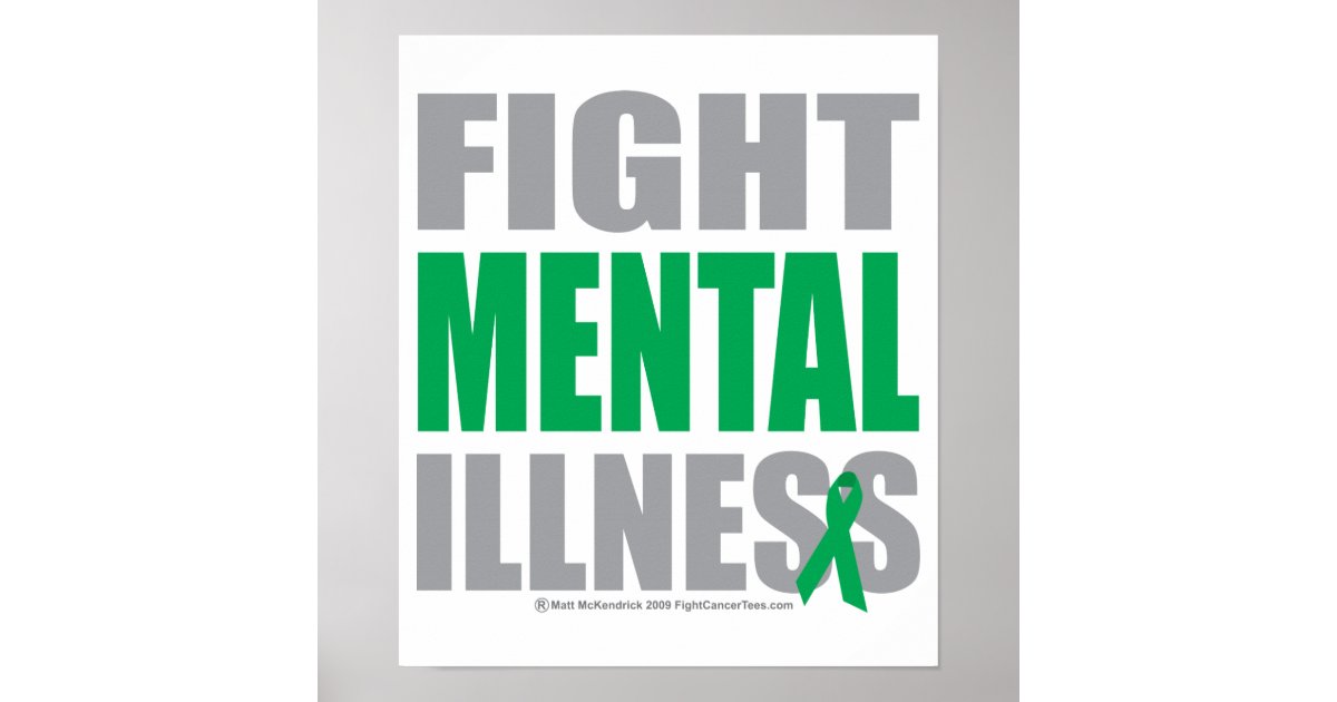 fight-mental-illness-poster-zazzle